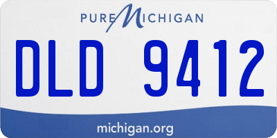 MI license plate DLD9412