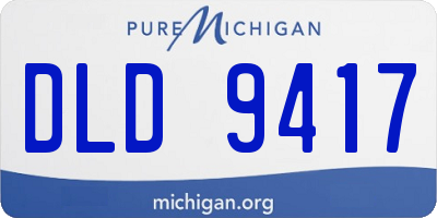 MI license plate DLD9417