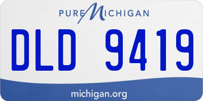 MI license plate DLD9419