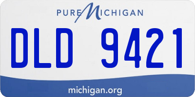 MI license plate DLD9421