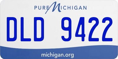 MI license plate DLD9422