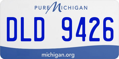 MI license plate DLD9426