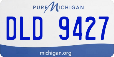 MI license plate DLD9427