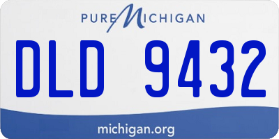 MI license plate DLD9432