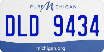 MI license plate DLD9434