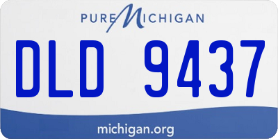 MI license plate DLD9437