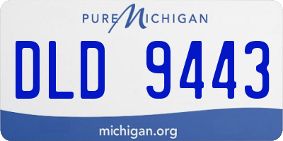 MI license plate DLD9443