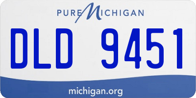 MI license plate DLD9451