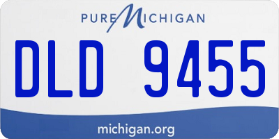 MI license plate DLD9455