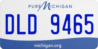 MI license plate DLD9465