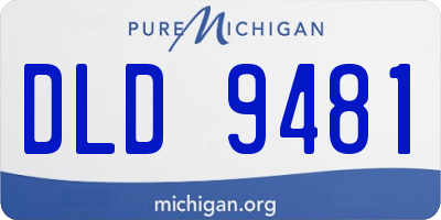 MI license plate DLD9481