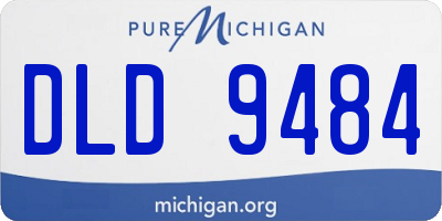 MI license plate DLD9484