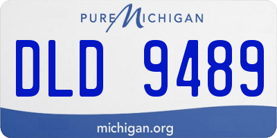 MI license plate DLD9489