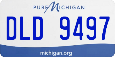 MI license plate DLD9497