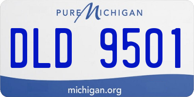 MI license plate DLD9501