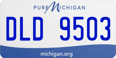 MI license plate DLD9503