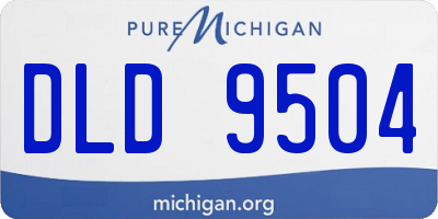 MI license plate DLD9504