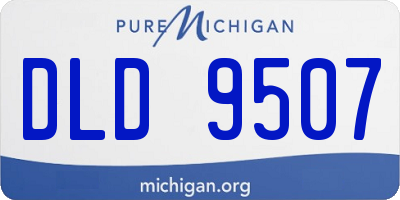 MI license plate DLD9507