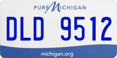 MI license plate DLD9512