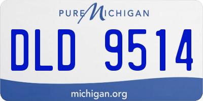 MI license plate DLD9514