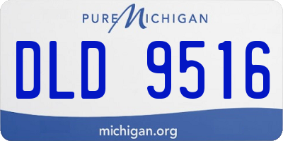 MI license plate DLD9516