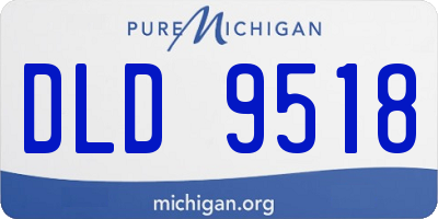 MI license plate DLD9518