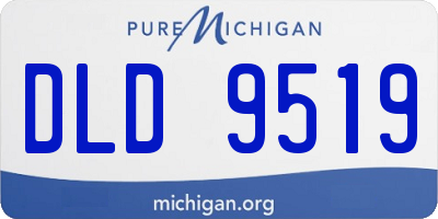 MI license plate DLD9519