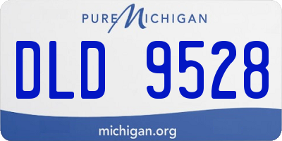 MI license plate DLD9528