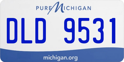 MI license plate DLD9531