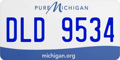 MI license plate DLD9534