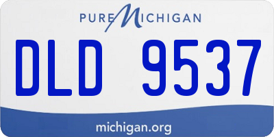 MI license plate DLD9537