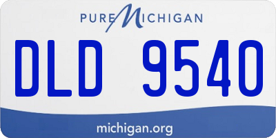 MI license plate DLD9540