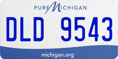 MI license plate DLD9543