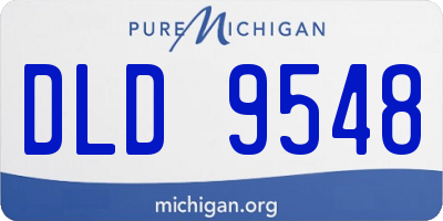 MI license plate DLD9548