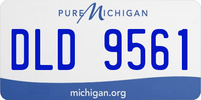 MI license plate DLD9561