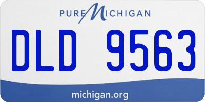 MI license plate DLD9563