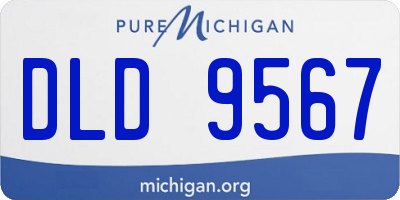 MI license plate DLD9567