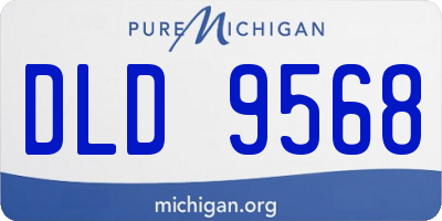 MI license plate DLD9568