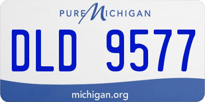 MI license plate DLD9577