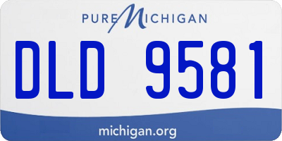 MI license plate DLD9581