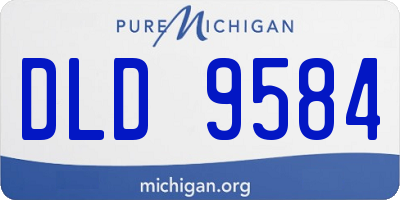MI license plate DLD9584