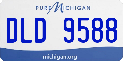 MI license plate DLD9588