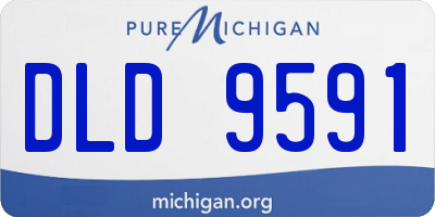 MI license plate DLD9591
