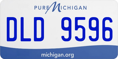 MI license plate DLD9596