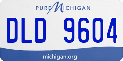 MI license plate DLD9604