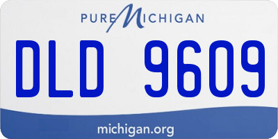 MI license plate DLD9609