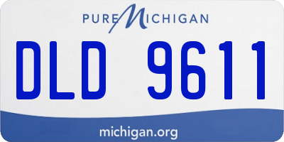 MI license plate DLD9611