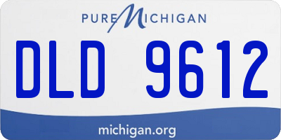 MI license plate DLD9612