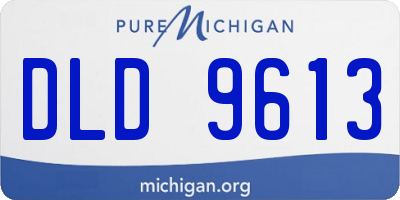MI license plate DLD9613
