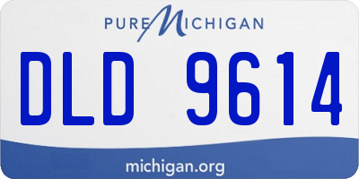 MI license plate DLD9614